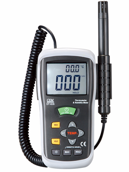 เครื่องวัดความชื้นและอุณหภูมิ cem dt-635